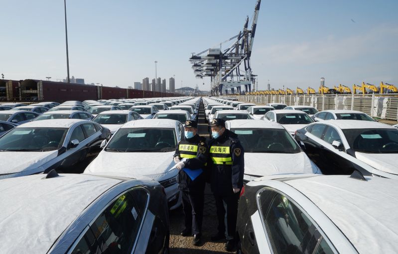烟台港2021年外贸商品车发运量超15万辆(图) 烟台港2021年外贸商品车发运量超15万辆(图)